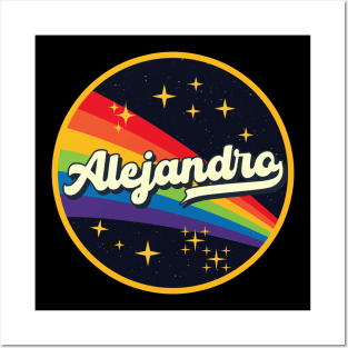 Alejandro // Rainbow In Space Vintage Style Posters and Art